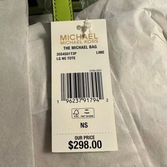 The Michael Kors Large Clear Vinyl Tote Bag NWT - Picture 3 of 4